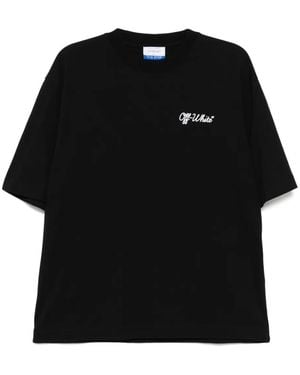 Off-White c/o Virgil Abloh スクリプト スケート Tシャツ - ブラック
