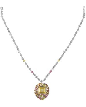 Juwelina Paris Dahlia Necklace - Metallic
