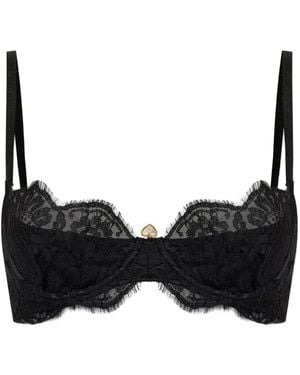 DSquared² Balconette Lace Bra - Black