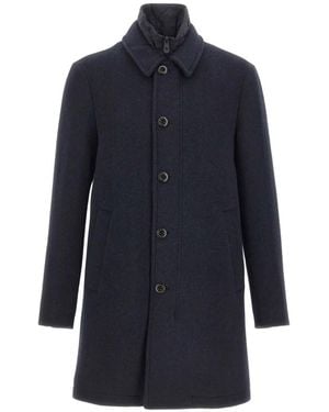 Peuterey Fionnghal Wool Coat - Blue