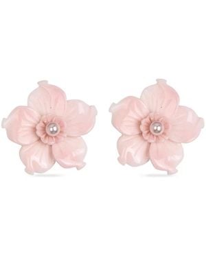 Jennifer Behr Orecchini Tansey A Fiori - Rosa
