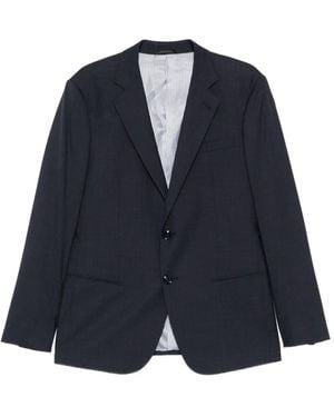 Giorgio Armani Single-Breasted Notch-Lapel Suit - Blue