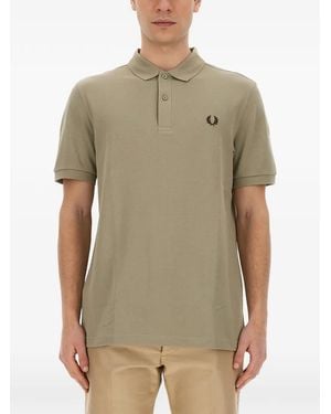 Fred Perry Logo-Embroidered Polo Shirt - Green