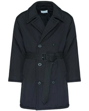 Maison Margiela Padded Belted Coat - Blue