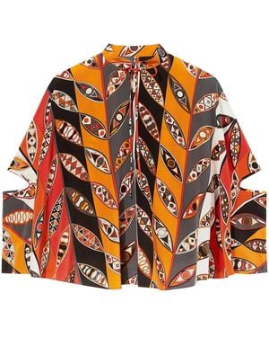 PUCCI Blouse À Imprimé Girandole - Orange
