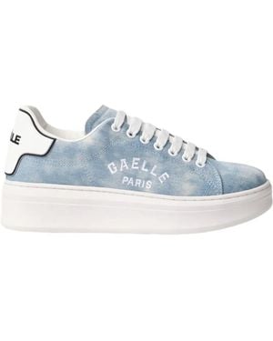 Gaelle Sneakers Con Ricamo - Blu