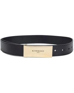 Givenchy Plaque Leather Belt - Blue