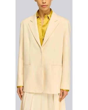 Semicouture Jolene Button-Back Blazer - Natural