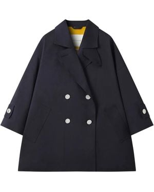 Mackintosh Crosslee Double-Breasted Jacket - Blue