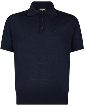 DSquared² D2 Upside Down Poloshirt - Blauw