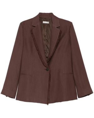 Antonelli Finnegan Fringe-Trim Jacket - Brown