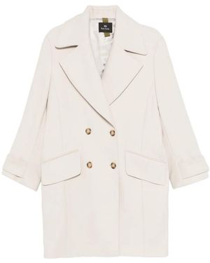 Paul Smith Abrigo Con Bolsillo Y Botones - Blanco