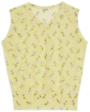 Jil Sander Printed Vest - Yellow