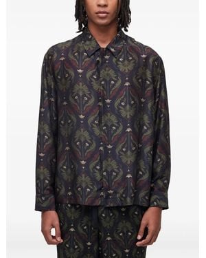 Osklen Camicia Con Stampa - Grigio