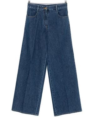 forte_forte Belt-Loops Jeans - Blue