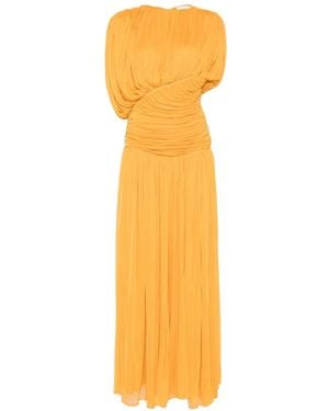 TOVE Gai Ruched Maxi Dress - Metallic