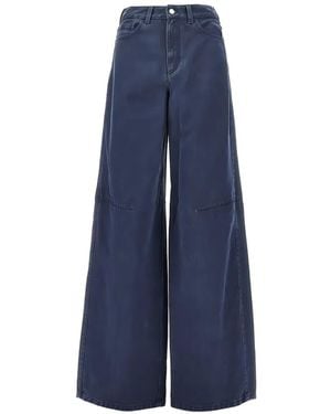 Emporio Armani Belt-Loop Wide-Leg Jeans - Blue