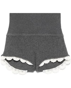 Magda Butrym Knitted Cashmere Shorts - Gray