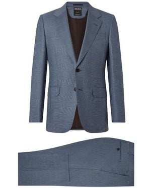 ZEGNA Costume Trofeo 120Mila En Laine - Blue