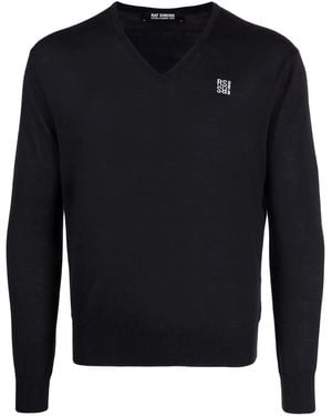 Raf Simons ロゴ セーター - ブルー