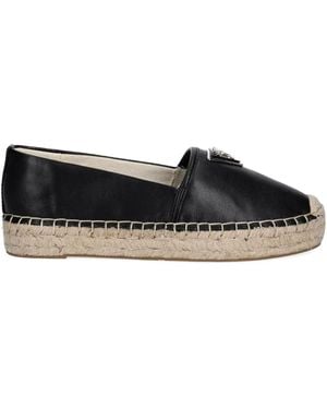 Guess Jolandon Faux-Leather Flat Espadrilles - Black