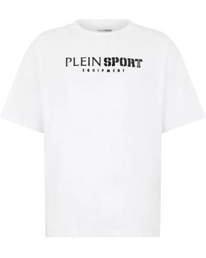 Philipp Plein Round-Neck Short-Sleeve T-Shirt - White