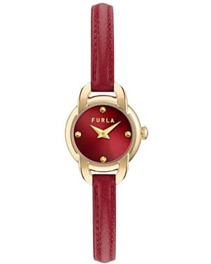 Furla Leather Strap 28Mm - Red
