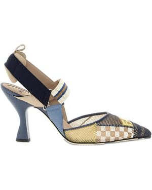 Fendi Zapatos Colibri con tacón de 85 mm - Metálico