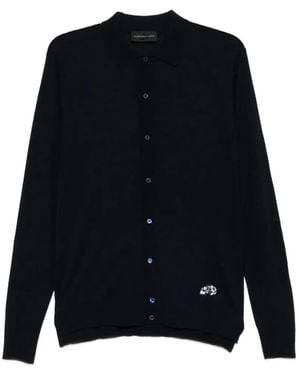 Gabriele Pasini Cardigan Boutonné Et Brodé - Black