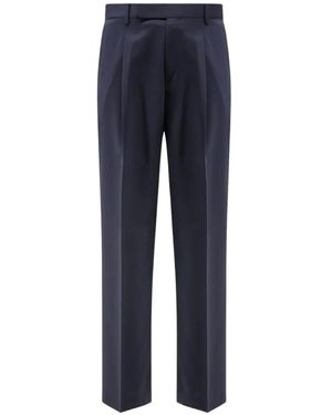 Germano 1952 Berlin Fit Pleated Trousers - Blue