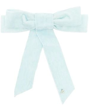 Parlor Velvet Hair Clip - Blue