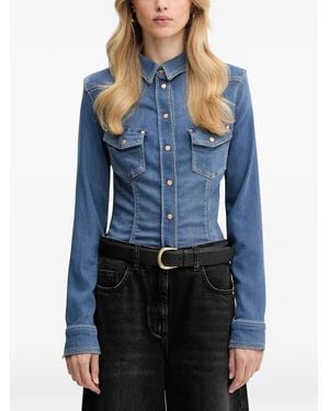 Guess Long-Sleeve Denim Shirt - Blue