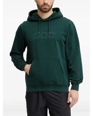 Poc Logo-Embroidered Hooded Jumper - Green