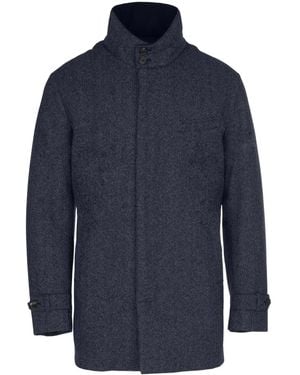 Norwegian Wool Mantel Aus Schurwoll-Kaschmir-Gemisch - Blau