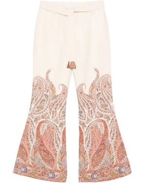 Zimmermann Rhiannon Flare Pant - Pink