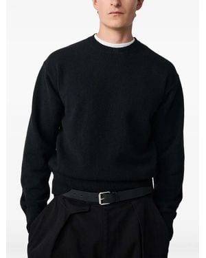 Studio Nicholson Nottingham Saddle-Sleeve Jumper - Black