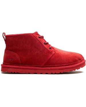 UGG Neumel Suede Lace-Up Boots - Red