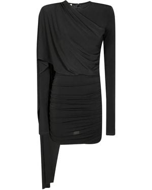 ANDAMANE Drapiertes Xenia Minikleid Mit Raffungen - Schwarz