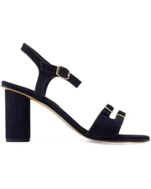 CAREL PARIS Angelica Buckle-Detail Sandals - White