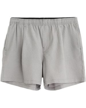 Our Legacy Seersucker Pleated Shorts - Grey
