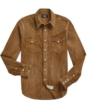RRL Chemise Buffalo Western - Marron