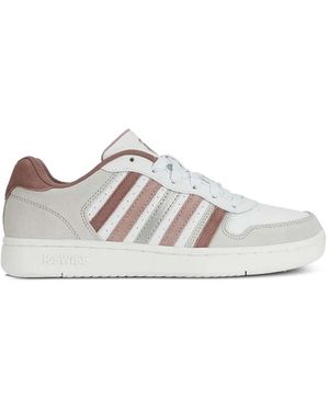 K-swiss Paneled Stripe-Detail Sneakers - White