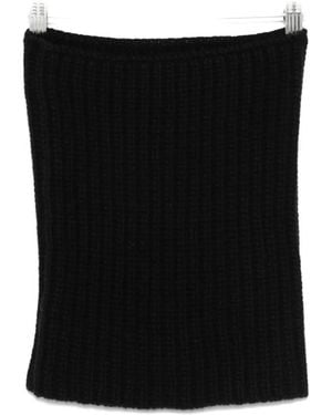 Ma'ry'ya Ribbed Neck Warmer - ブラック