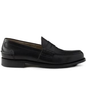 Prada Leather Loafers - Black