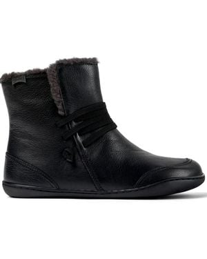 Camper Peu Cami Leather Boots - Black