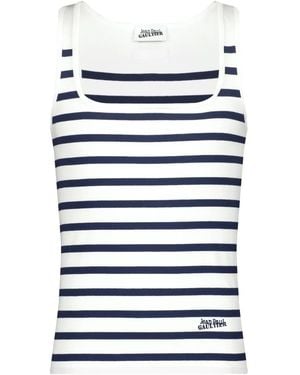 Jean Paul Gaultier Sailor Striped Tank Top - Blue