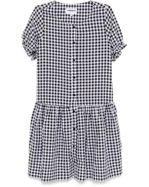 Chocoolate Checked Dress - Black