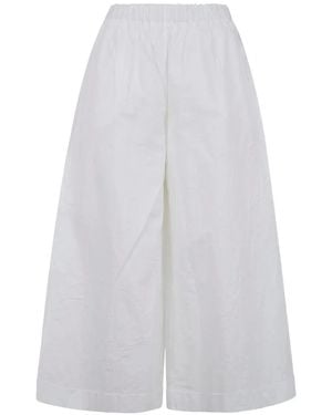 Daniela Gregis Elasticated-Waistband Trousers - White