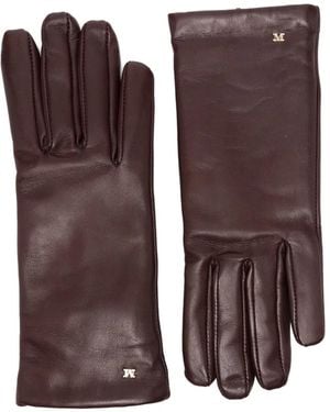 Max Mara Leather Gloves - Brown