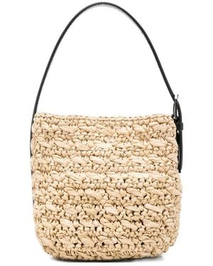 TOTEME Small Belt-Strap Tote Bag - White
